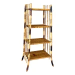 19th Century Victorian Aesthetic Movement Burnt Bamboo Etagere Shelf