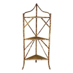 Antique Victorian Bamboo Corner Étagère, English Style, 19th Century