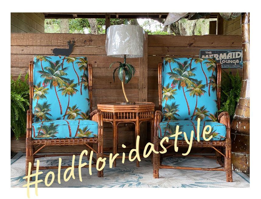 Old Florida style furniture.