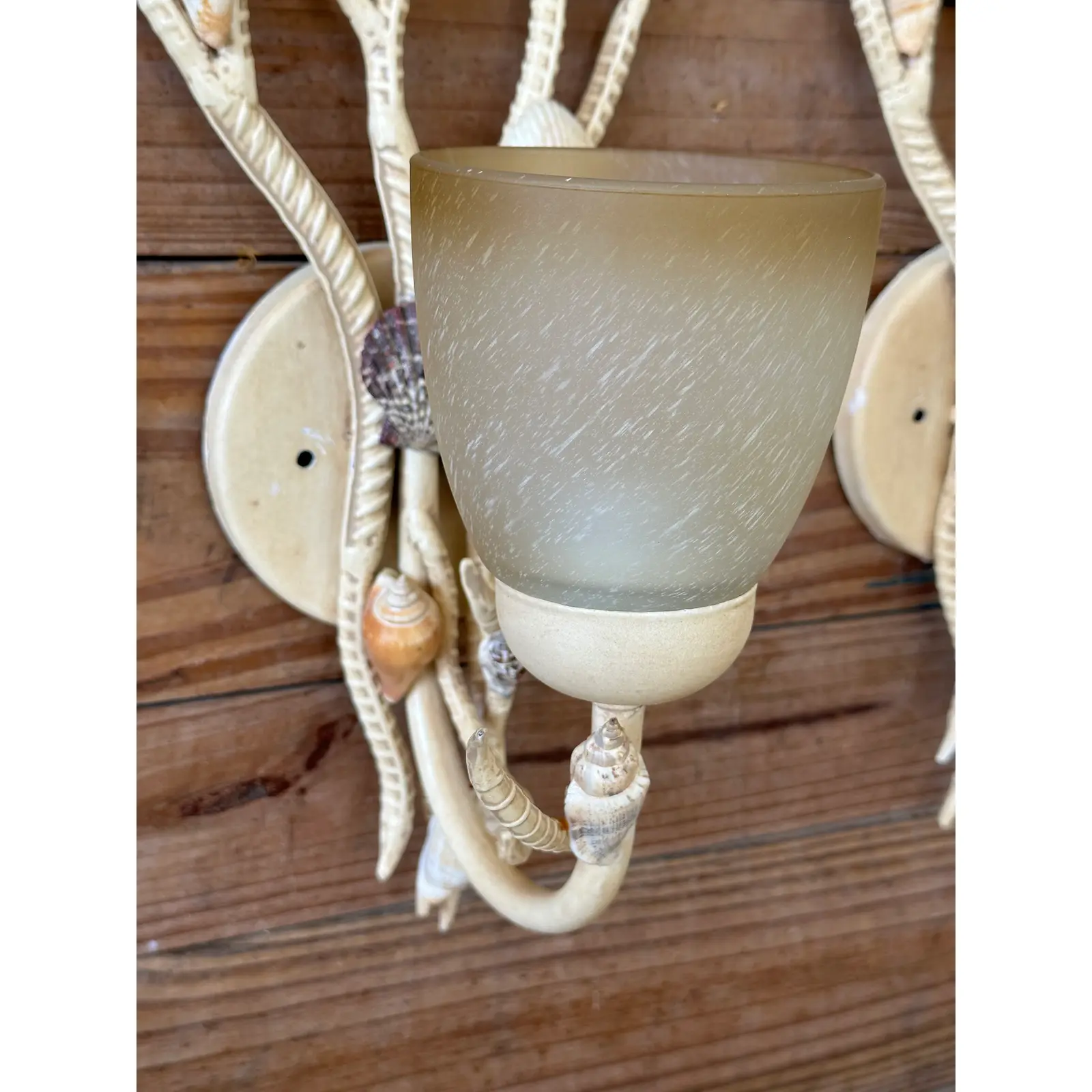 coastal-metal-coral-sea-shell-wall-hardwired-wall-light-sconces-pair-7262