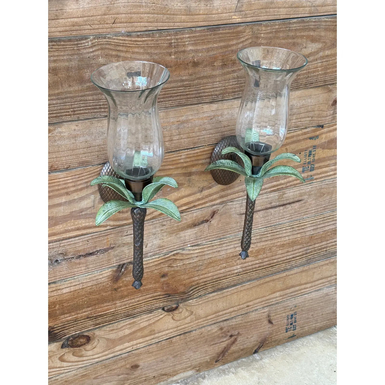 coastal-metal-glass-globe-palm-leaf-wall-mount-candle-holder-sconces-pair-0766
