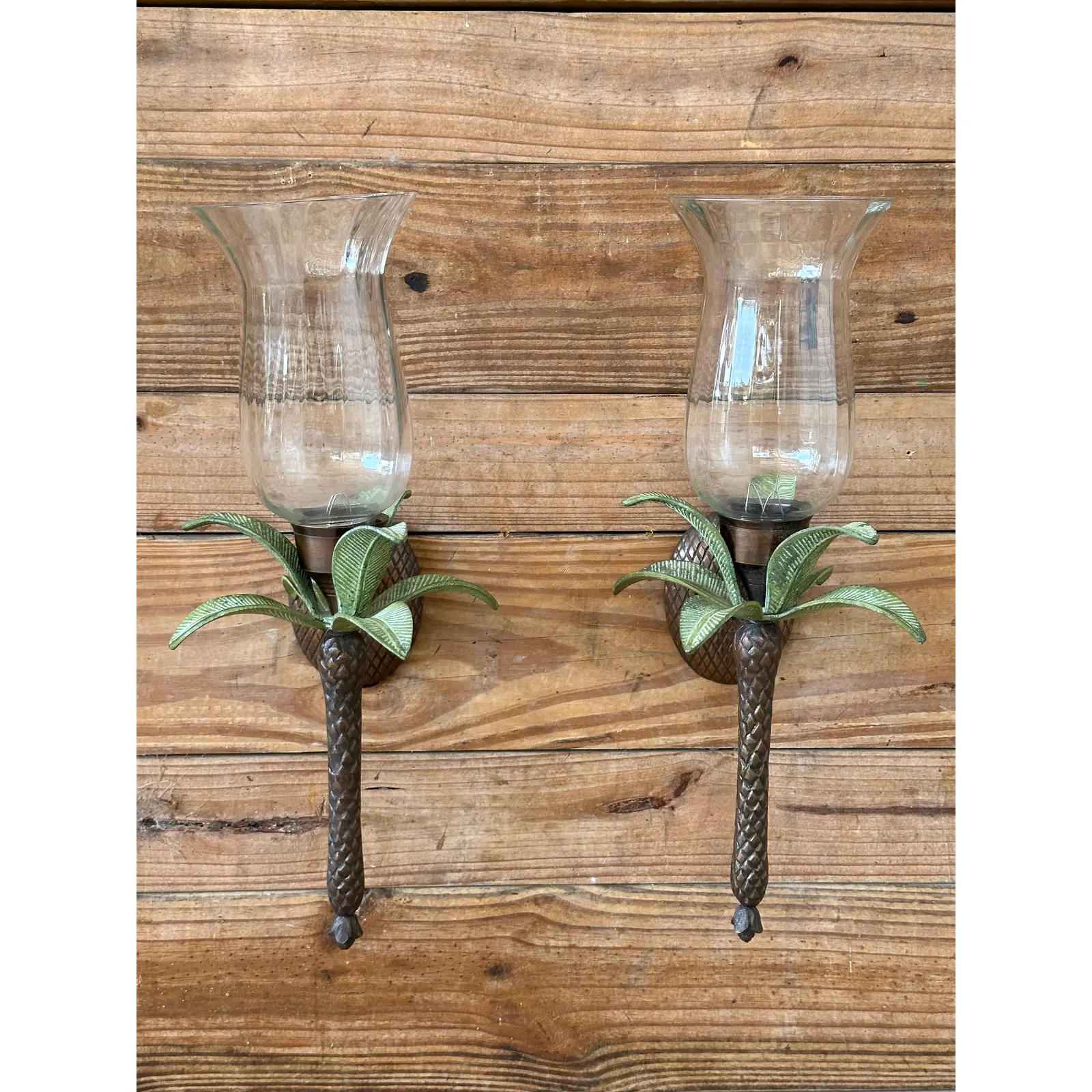 coastal-metal-glass-globe-palm-leaf-wall-mount-candle-holder-sconces-pair-0975