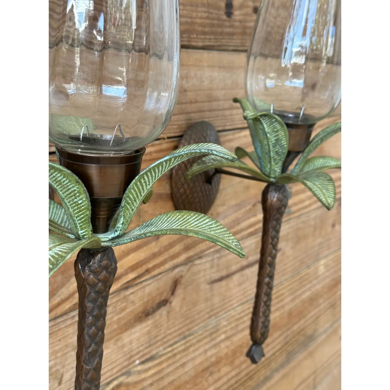coastal-metal-glass-globe-palm-leaf-wall-mount-candle-holder-sconces-pair-3785