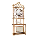 Early 20th Century French Bamboo Aesthetic Movement Hall Tree or Coat Hat Rack