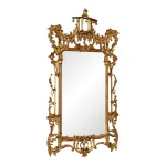 Mid-20th Century Italian Florentia Giltwood Chinoiserie Pagoda Mirror