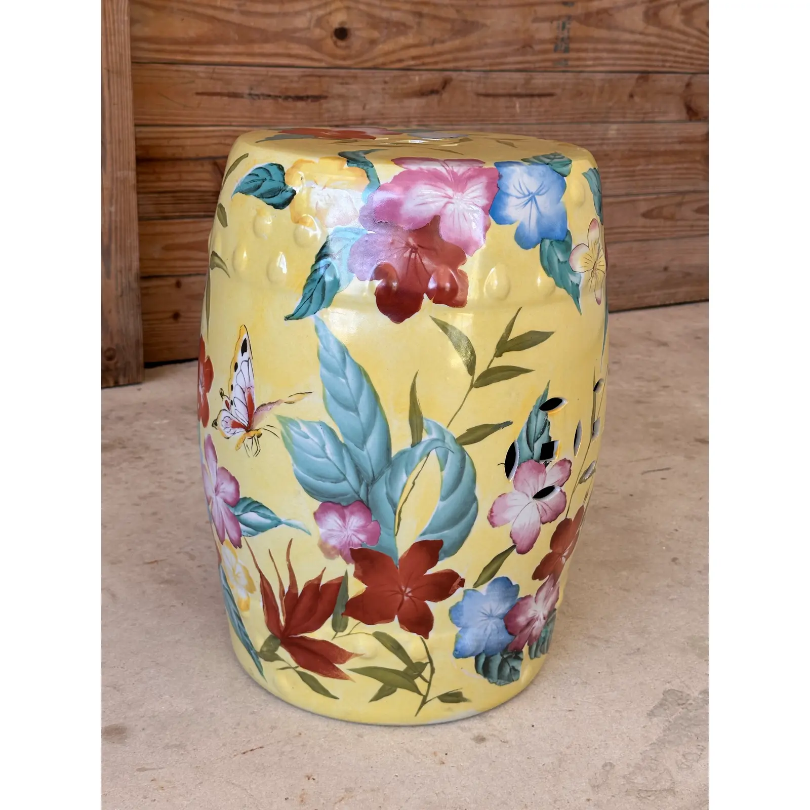 vintage-chinoiserie-glazed-hand-painted-ceramic-garden-stool-side-table-2150