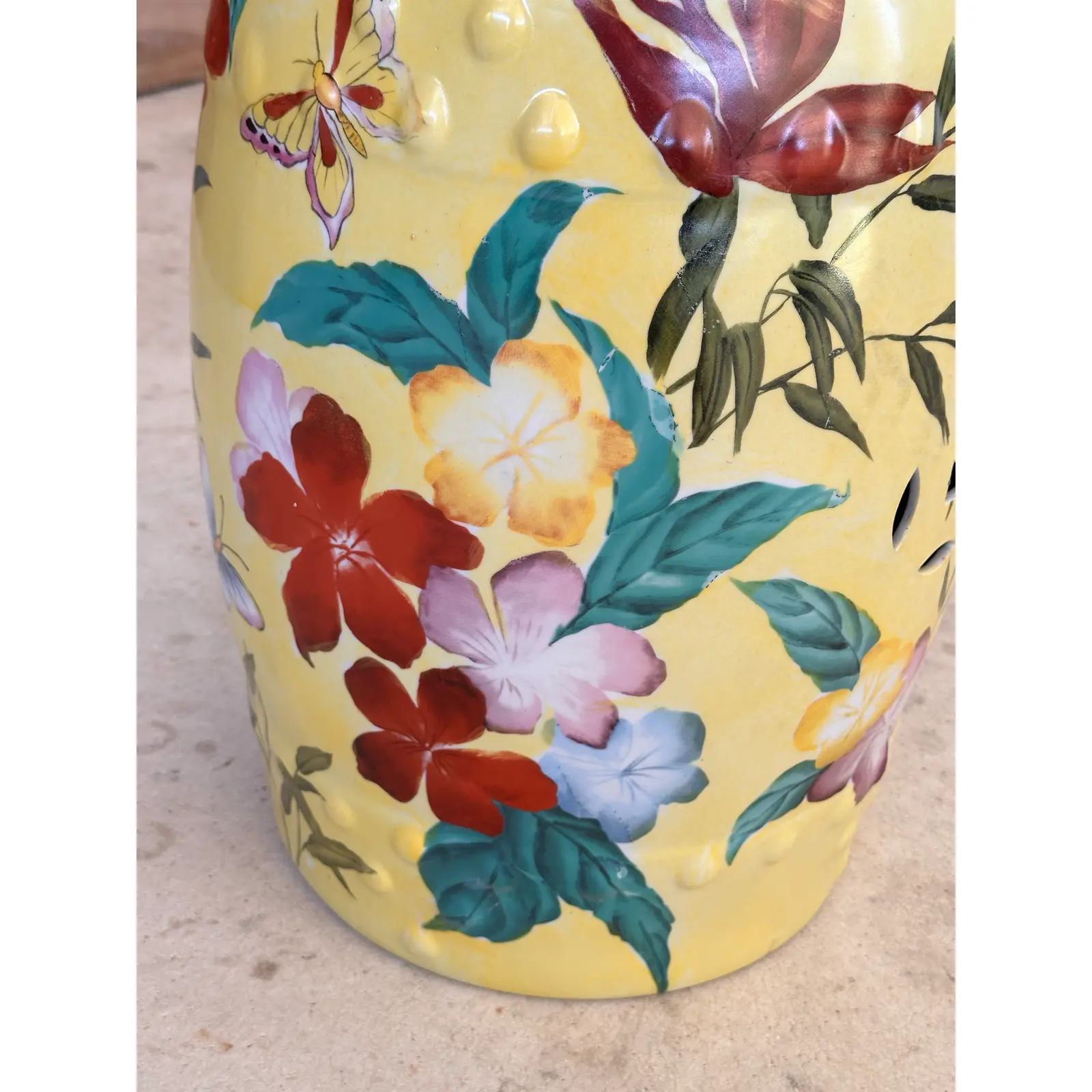 vintage-chinoiserie-glazed-hand-painted-ceramic-garden-stool-side-table-5411