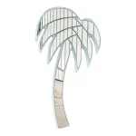 Vintage Coastal Florida Palm Tree Wall Mirror