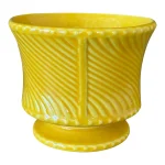 Vintage McCoy Floraline Planter in Sunshine Yellow